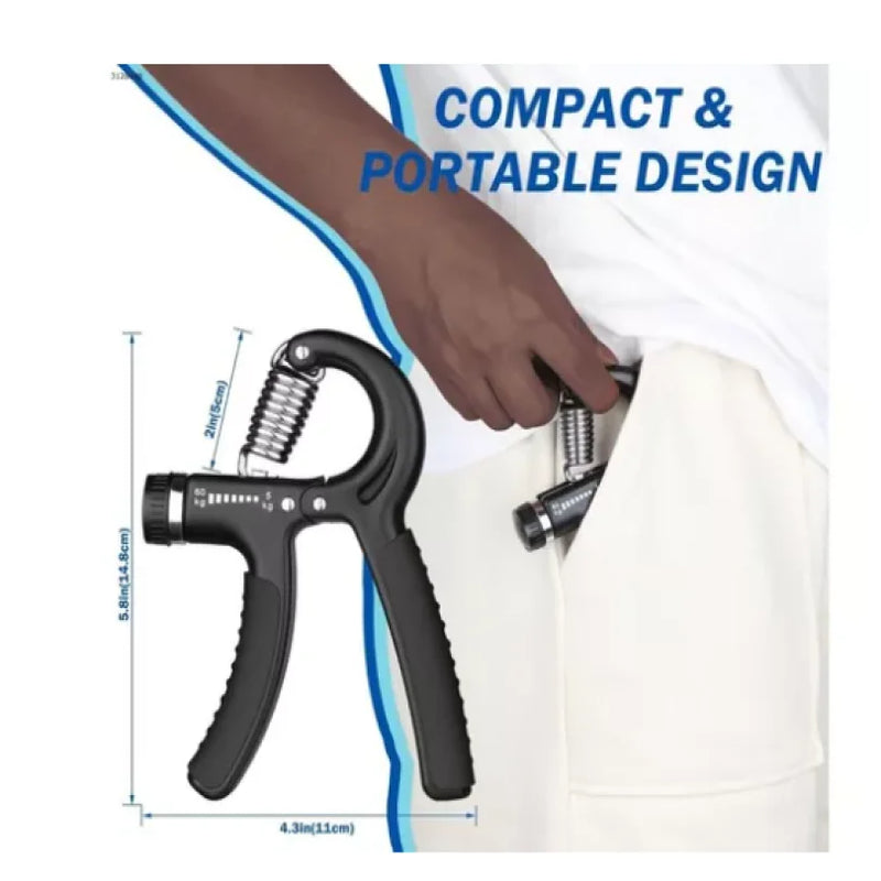 Hand Grip Ajustável 5–60kg – Fortalecedor de Mãos e Antebraço, Reabilitação e Treino de Força