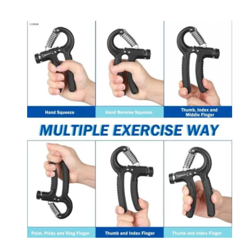 Hand Grip Ajustável 5–60kg – Fortalecedor de Mãos e Antebraço, Reabilitação e Treino de Força