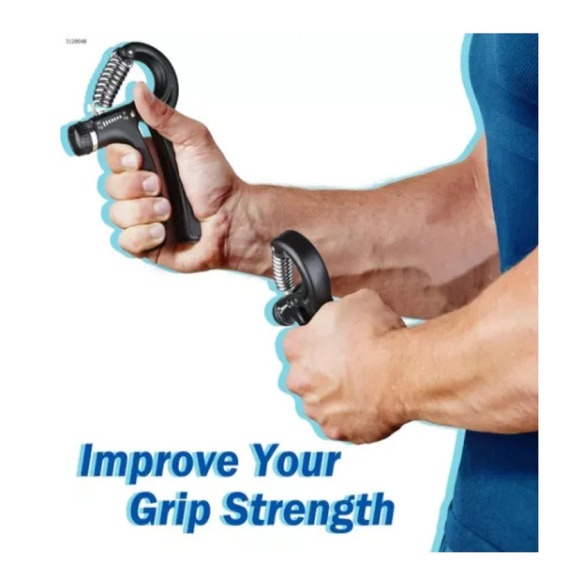 Hand Grip Ajustável 5–60kg – Fortalecedor de Mãos e Antebraço, Reabilitação e Treino de Força