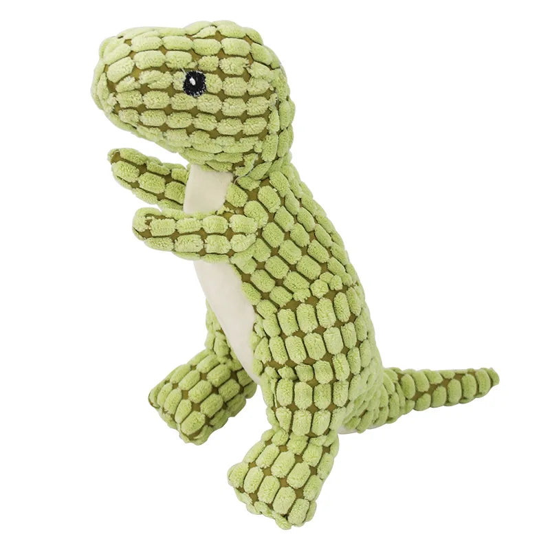 Brinquedo de Pelúcia para Pets – Dinossauro Engraçado com Som | Estimula Mordida, Treino e Exercício
