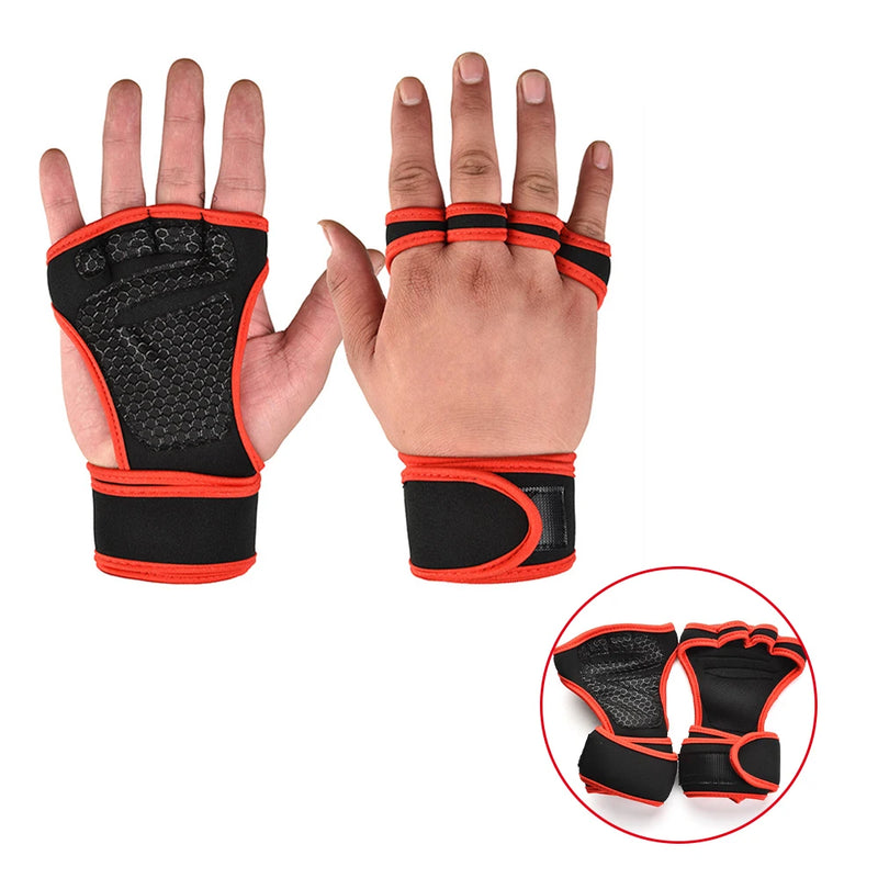Gants d'entraînement de fitness unisexes – Support de poignet intégré, paume antidérapante et ventilation active | Musculation, Crossfit et Haltérophilie