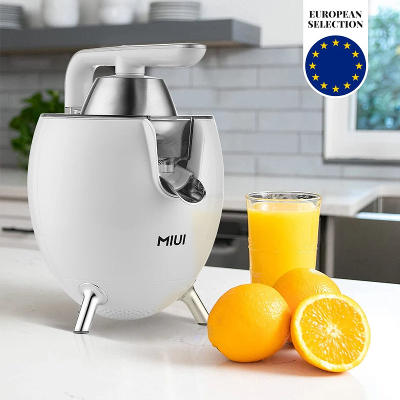Espremedor de Frutas Cítricas Profissional MIUI Planetech – 200W, Motor Cobre Puro, BPA Free, Inox, Uso Comercial / Domiciliar