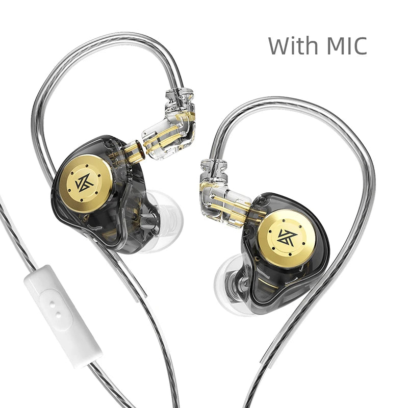 Fone KZ EDX Pro com Fio | Alta Fidelidade | In-Ear Monitor | Grave Potente | Ideal para Música, Jogo e Estúdio | Cancelamento de Ruído
