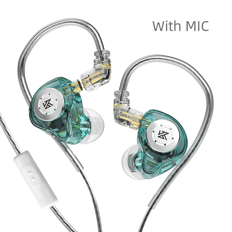 Fone KZ EDX Pro com Fio | Alta Fidelidade | In-Ear Monitor | Grave Potente | Ideal para Música, Jogo e Estúdio | Cancelamento de Ruído