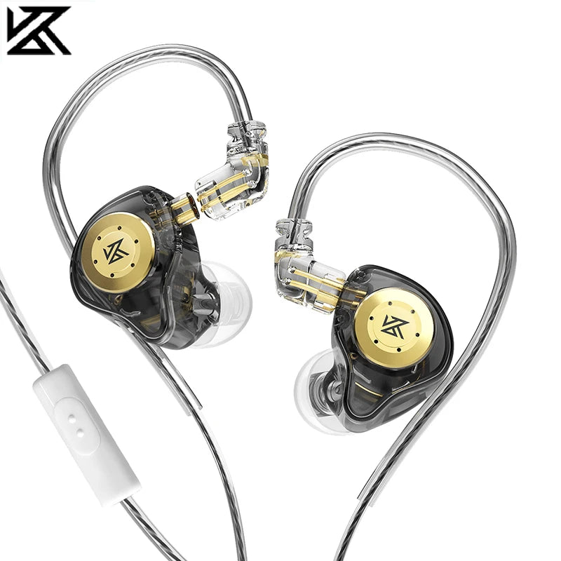 Fone KZ EDX Pro com Fio | Alta Fidelidade | In-Ear Monitor | Grave Potente | Ideal para Música, Jogo e Estúdio | Cancelamento de Ruído