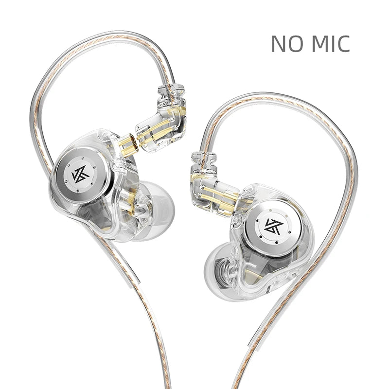 Fone KZ EDX Pro com Fio | Alta Fidelidade | In-Ear Monitor | Grave Potente | Ideal para Música, Jogo e Estúdio | Cancelamento de Ruído