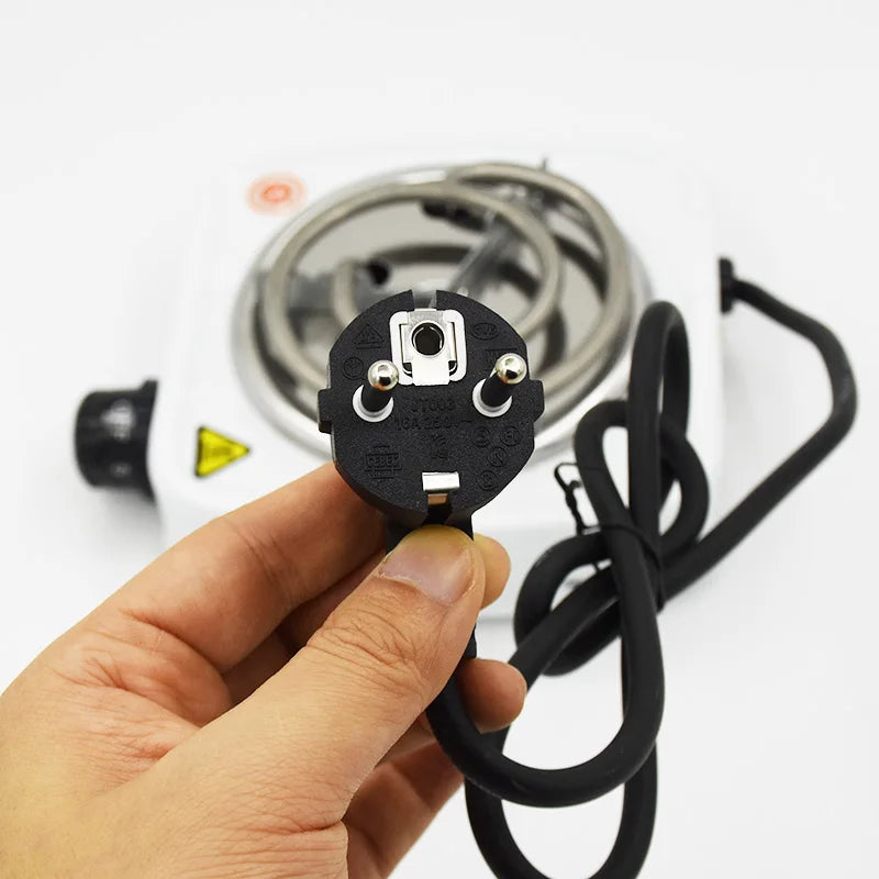 Fogão Elétrico 500W para Shisha e Café – Compacto e Portátil