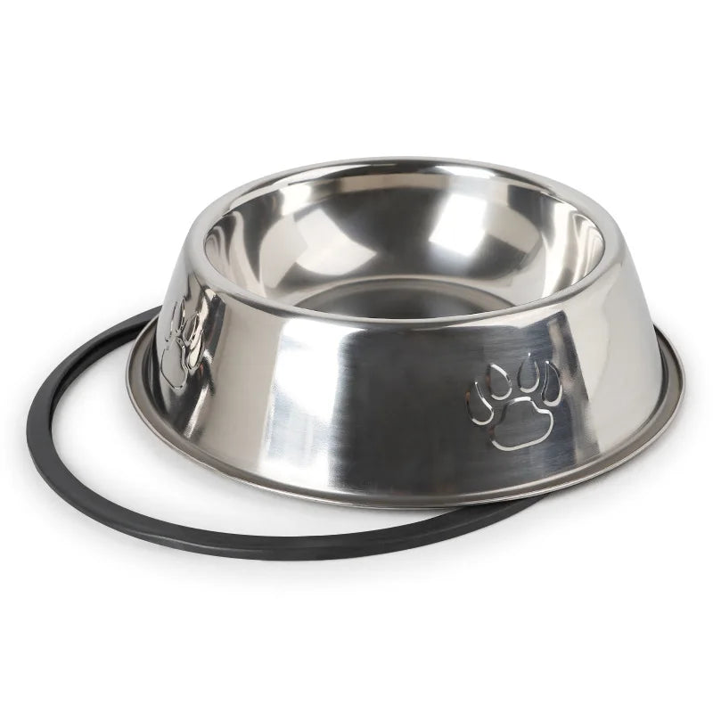Comedouro Antiformiga em Inox para Cães e Gatos – Antiderrapante