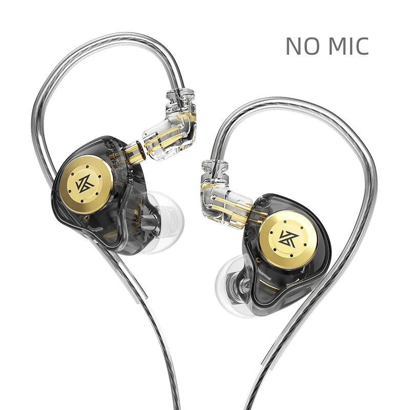 Fone KZ EDX Pro com Fio | Alta Fidelidade | In-Ear Monitor | Grave Potente | Ideal para Música, Jogo e Estúdio | Cancelamento de Ruído