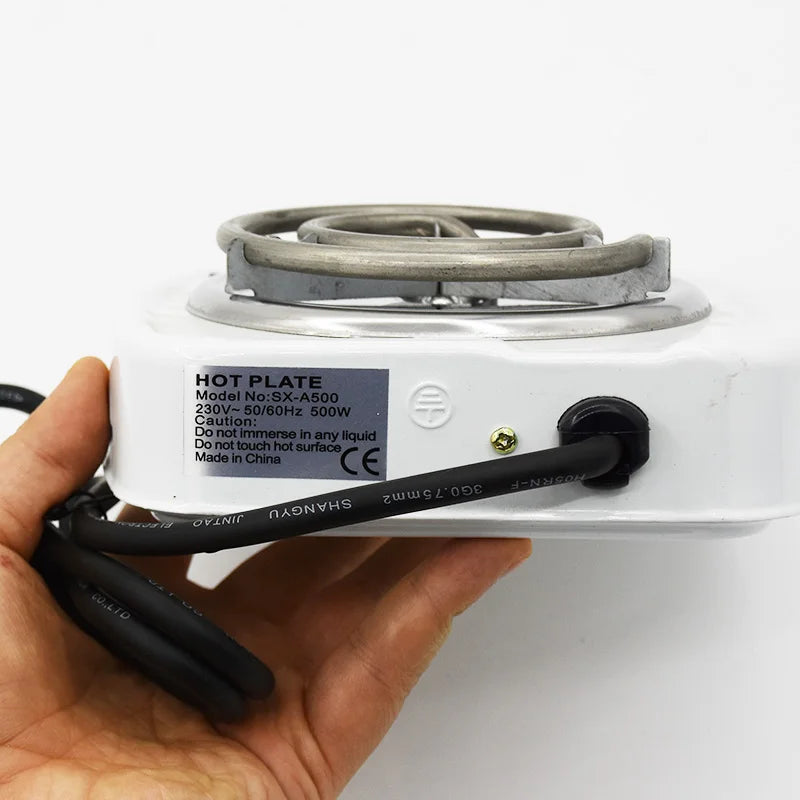 Fogão Elétrico 500W para Shisha e Café – Compacto e Portátil