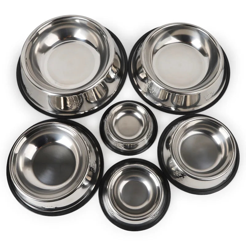 Comedouro Antiformiga em Inox para Cães e Gatos – Antiderrapante