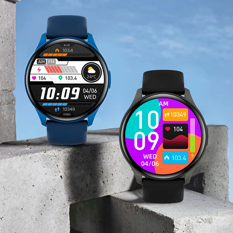 Smartwatch 1,43” AMOLED HD 2025 – Ligações Bluetooth – Compatível com Xiaomi Huawei – Masculino e Feminino