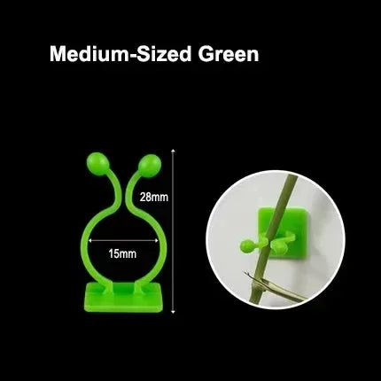 Clipes para Plantas Trepadeiras Autoadesivos | Invisíveis | Formato de Folha | Jardim e Casa | Kit c/ 10 a 50 Unidades
