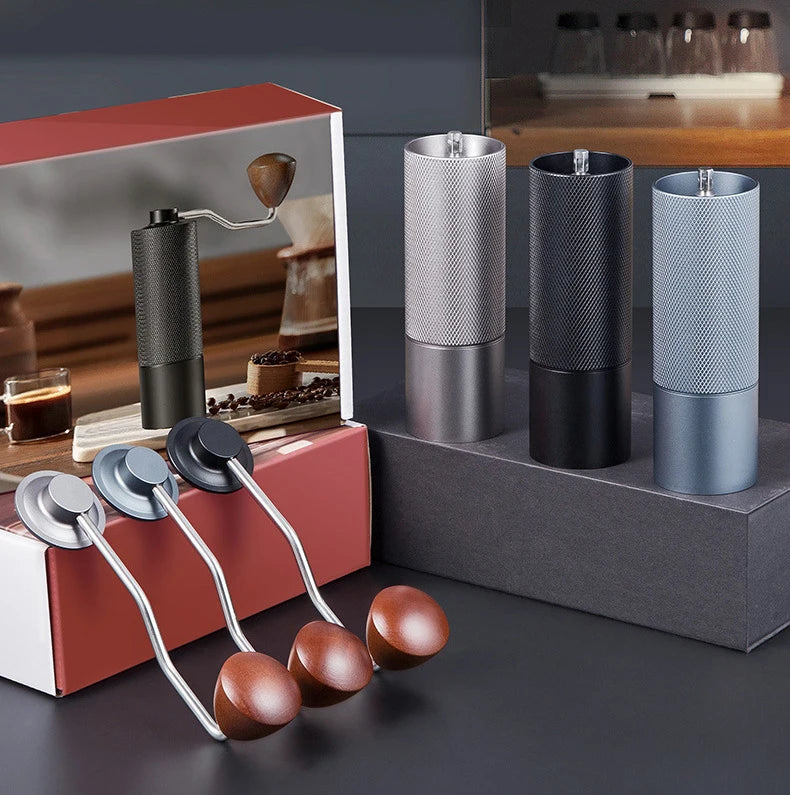 Moedor de Café Manual Portátil em Aço Inox – Ajuste de Moagem e Alta Durabilidade