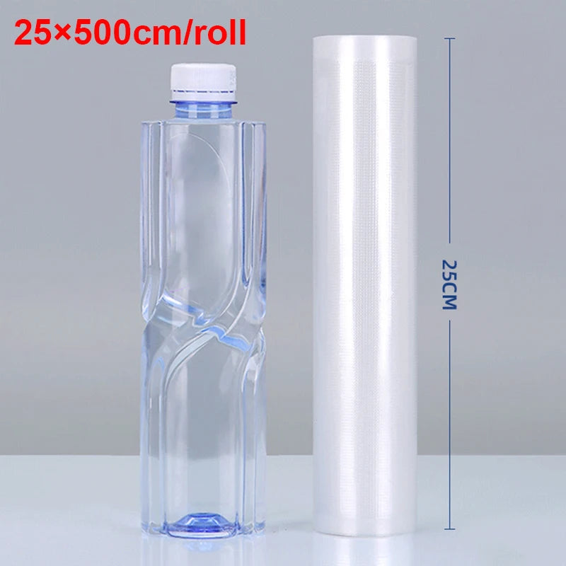 Kit 5 Rolos Sacos para Embalagem a Vácuo 500cm – Alimentos, Freezer, Sous-Vide