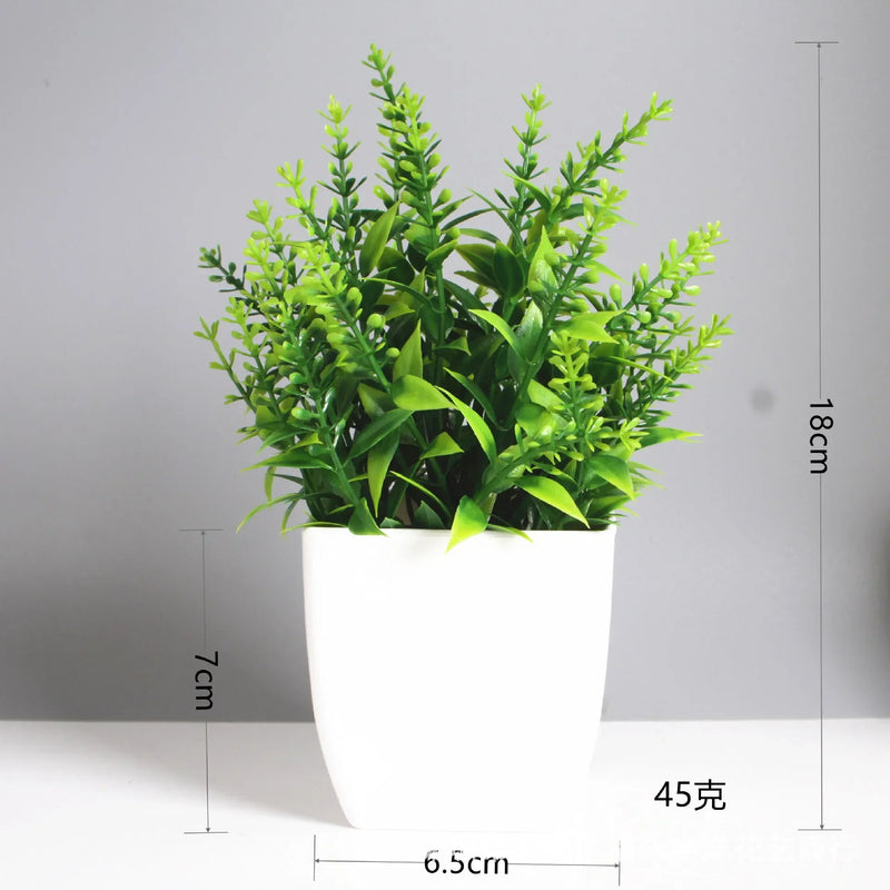 Bonsai Artificial Verde Eucalipto em Vaso – Planta Decorativa para Casa, Escritório e Jardim