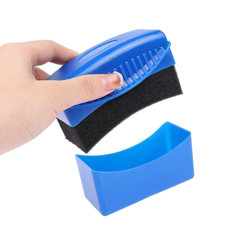 Escova de Limpeza para Rodas de Carro – Compacta, com Esponja Durável, Ideal para Detalhamento Automotivo