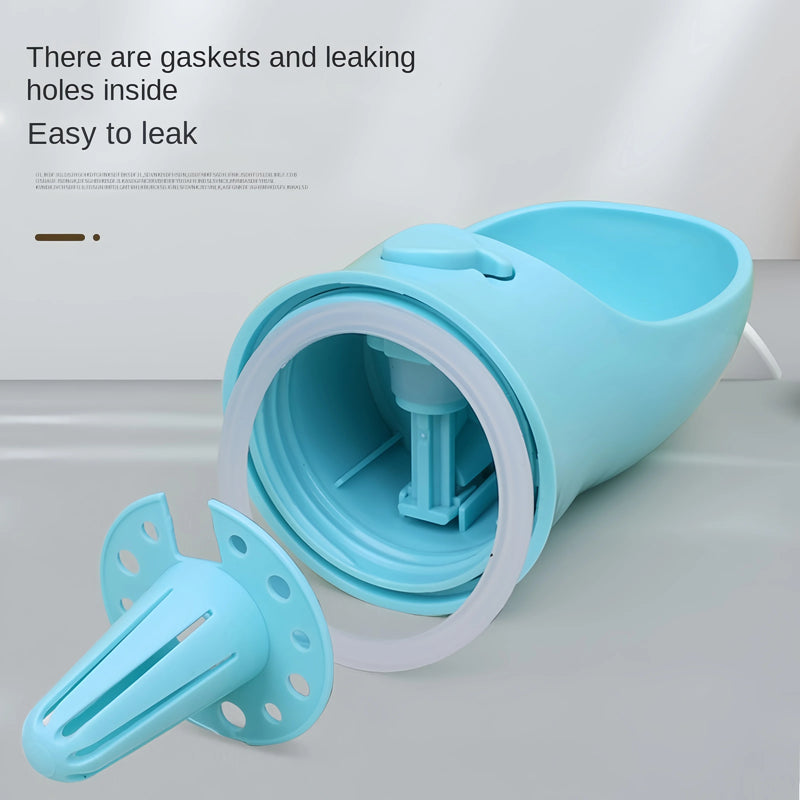 Garrafa Portátil para Cães e Gatos com Compartimento para Ração e Água – Comedouro de Viagem para Pets