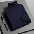 Suéter Masculino Gola Alta Slim Fit – Tricô Premium, Antibolinha, Manga Longa | Estilo Streetwear Casual
