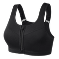 Soutien-gorge de sport pour femme avec fermeture éclair sur le devant – Séchage rapide, maintien élevé et confort