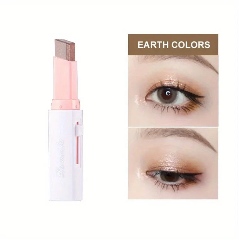 Bastão de Sombra 3D com Degradê – Duo de Cores, Efeito Esfumado Natural, Longa Duração e Fácil Aplicação | Prático e Sem Tirar a Maquiagem