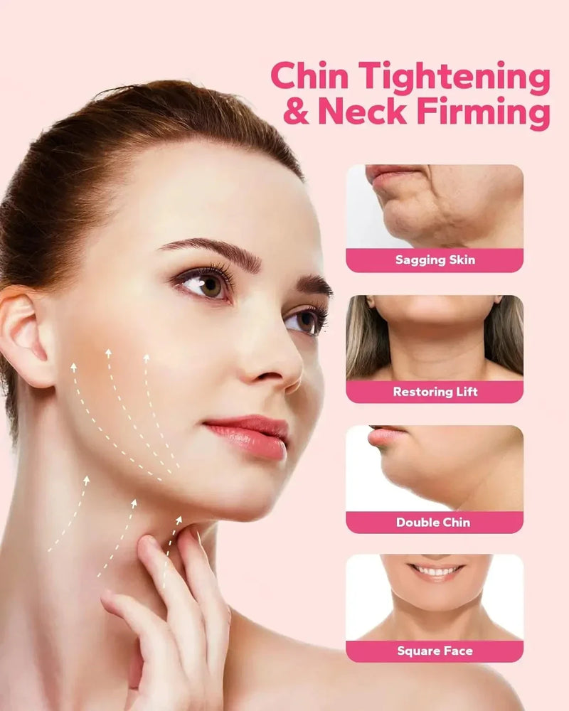 Faixa Modeladora Facial V-Line – Redutor de Papada, Lifting Facial e Rejuvenescimento | Reutilizável, Unissex, Pele Firme e Contorno em Forma de V