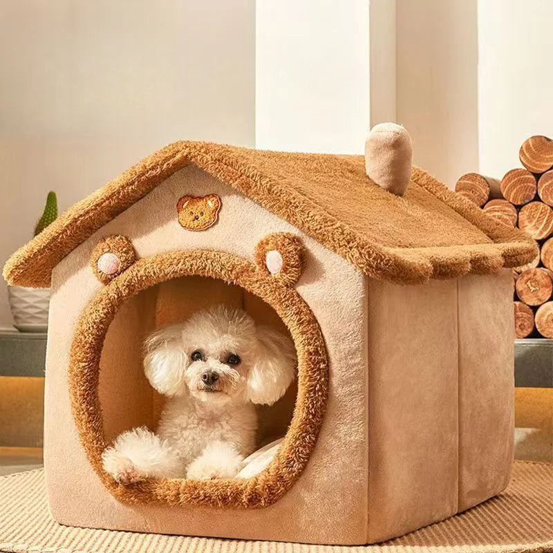 Cama Quentinha para Cães e Gatos – Lavável, Almofada Removível, Uso Interno – Para Todas as Estações – Ideal para Pets Pequenos e Médios