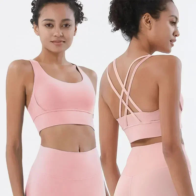 Conjunto Fitness Feminino com Legging e Top – Roupa de Academia para Ioga, Corrida e Musculação | Tecido Respirável, Cintura Alta e Suporte no Sutiã