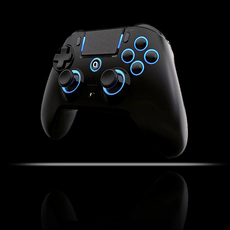 Controle Gamer QRD Spark N5 | Efeito Hall | LED RGB 9 Cores | Vibração Avançada | Compatível com PS5, PS4, PS3, PC, Android, iOS | Sem Fio