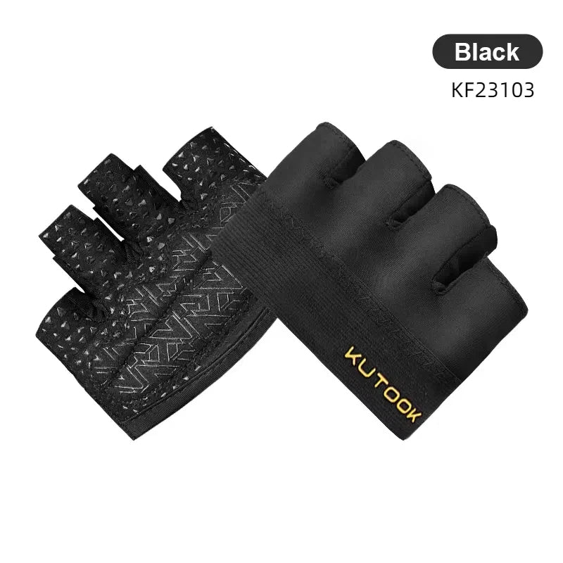 Gants de sport unisexes Kutook – 4 doigts, antidérapants, respirants, absorbant les chocs