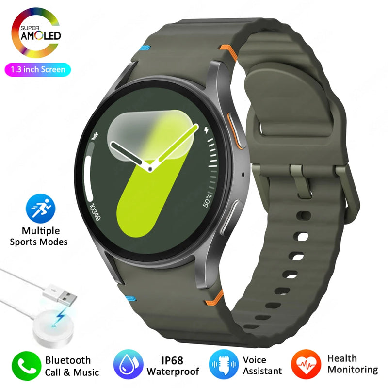 Montre connectée Galaxy Watch 7 – Écran AMOLED HD, boussole, fréquence cardiaque, appels Bluetooth, étanche 