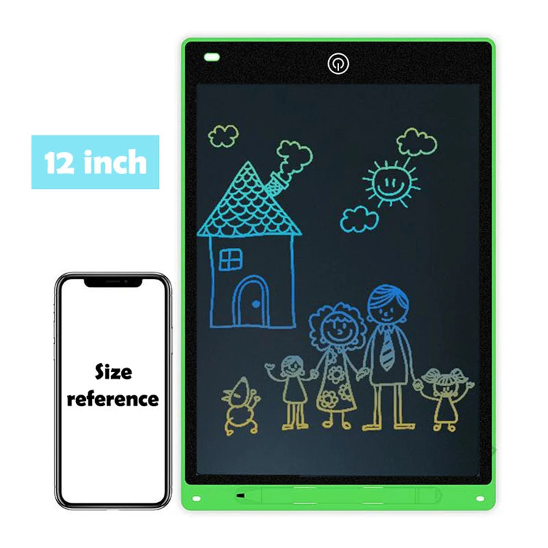 Tablette d'écriture LCD Efes 8,5" 10" 12" pour enfants – Jouet éducatif électronique pour dessiner, peindre et écrire