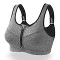 Soutien-gorge de sport pour femme avec fermeture éclair sur le devant – Séchage rapide, maintien élevé et confort