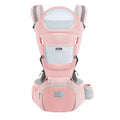 Canguru Ergonômico Multifuncional com Banquinho de Apoio | De Recém-nascido a Toddler