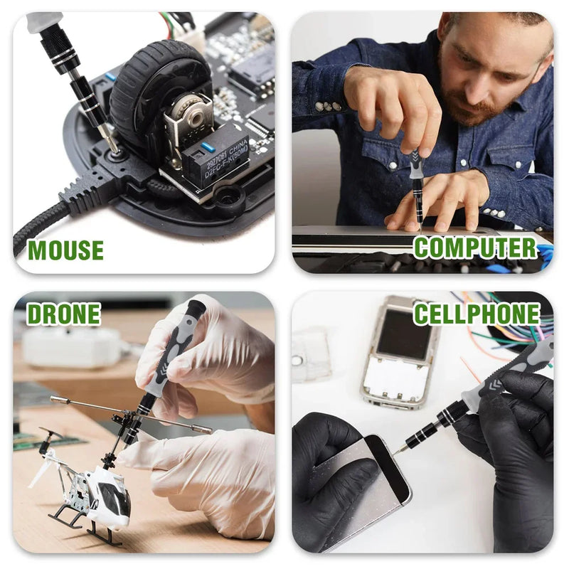 115 in 1 Precision Screwdriver Kit — Professional Set for Electronics Repair, PC, Cell Phone, Laptop, MacBook and More