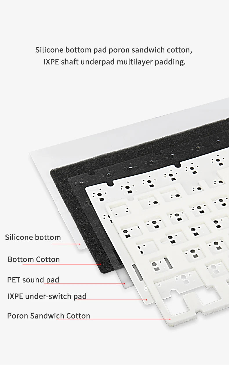 AJAZZ AK820 Pro Mechanical Gaming Keyboard | TFT Screen + Multifunctional Button | RGB | 2.4GHz, Bluetooth and USB Connection | Ideal for PC, Games and Office