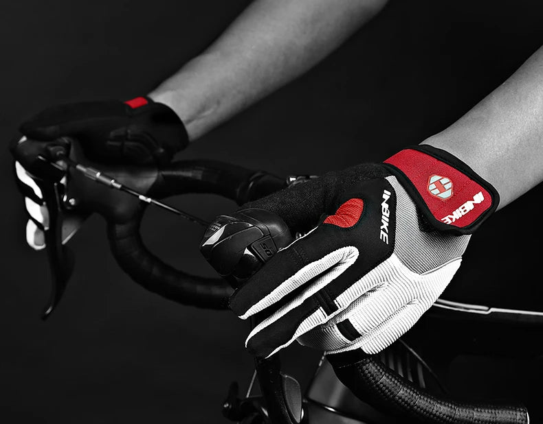 Gants de cyclisme IF239 avec coussinet en gel de 5 mm – Microfibre antidérapante, tissu respirant et fermeture réglable | VTT, Vitesse et Urbain