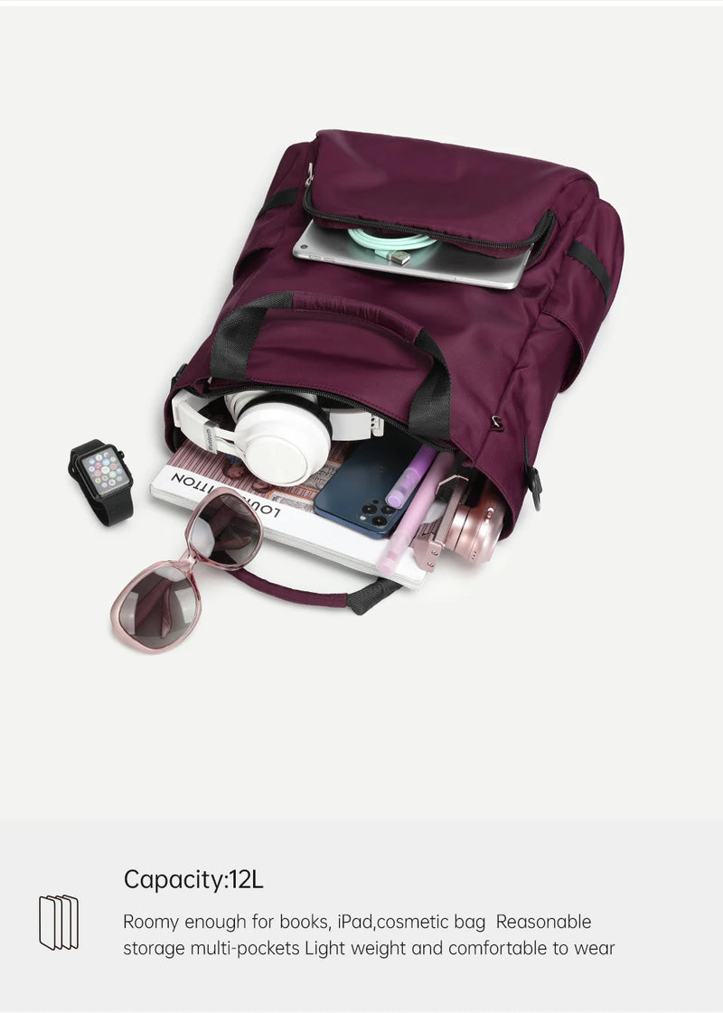 Kit 3 en 1 pour femme : sac à dos, sac à bandoulière et sac à main | Léger, élégant et polyvalent pour l'école, le collège ou la vie quotidienne
