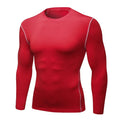 Blusa Segunda Pele Masculina Térmica – Manga Longa, Ajuste Justo, Elástica e de Secagem Rápida para Treinos no Frio