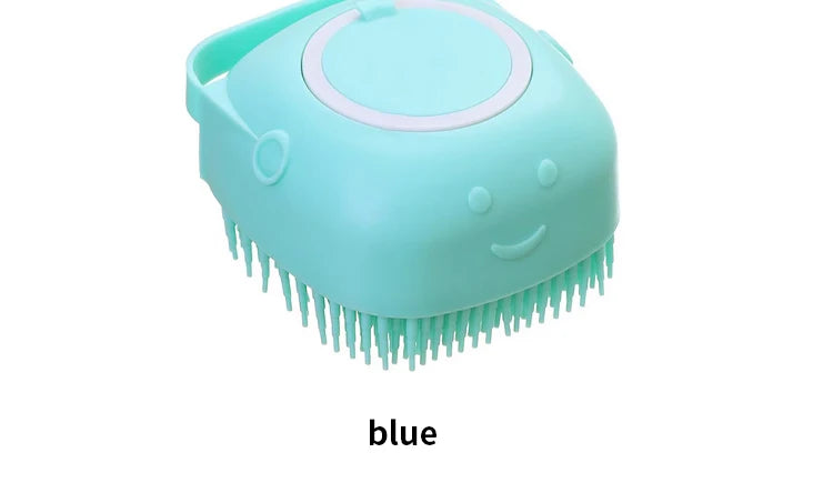 Escova de Banho para Pets – Massageador de Silicone Macio para Cães e Gatos