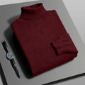 Suéter Masculino Gola Alta Slim Fit – Tricô Premium, Antibolinha, Manga Longa | Estilo Streetwear Casual