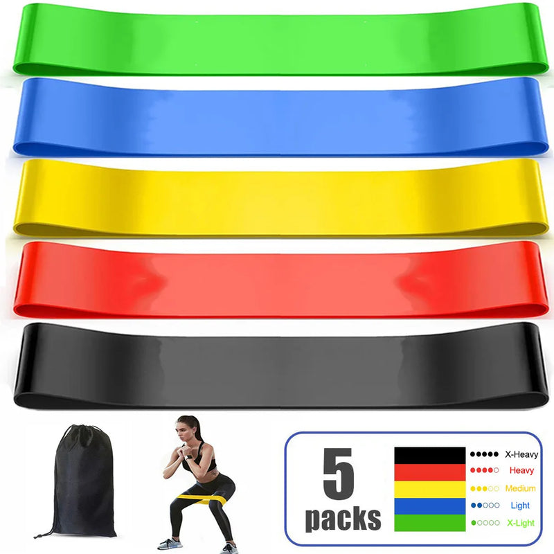 Faixa de Resistência Elástica de Látex para Yoga e Musculação – Tonifique Pernas, Glúteos e Quadris com Conforto e Eficiência