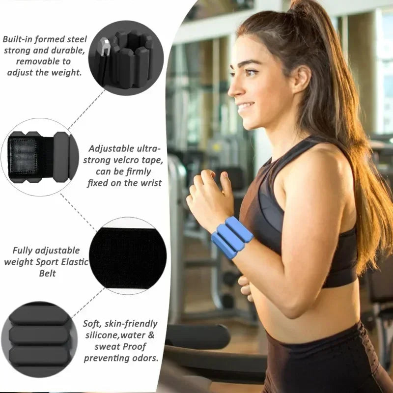 Poids réglables pour poignets et chevilles – Paire portable pour le yoga, la course à pied, le cardio et la musculation | Unisexe, confortable et sûr