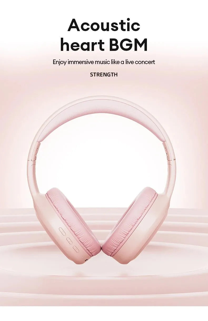 Fone de Ouvido Lenovo TH30 | Bluetooth 5.3 Dobrável | Microfone | Estéreo Potente para Música, Jogo e Esporte