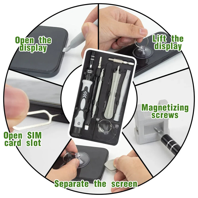 115 in 1 Precision Screwdriver Kit — Professional Set for Electronics Repair, PC, Cell Phone, Laptop, MacBook and More