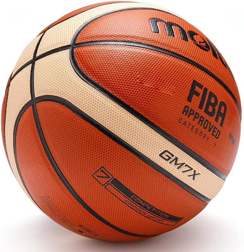 Bola de Basquete Molten GM7X Oficial – Certificação FIBA, Padrão Profissional para Treinos e Competições
