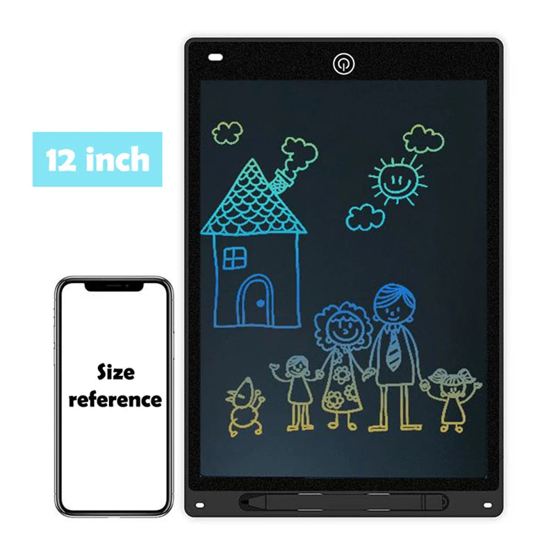 Tablette d'écriture LCD Efes 8,5" 10" 12" pour enfants – Jouet éducatif électronique pour dessiner, peindre et écrire