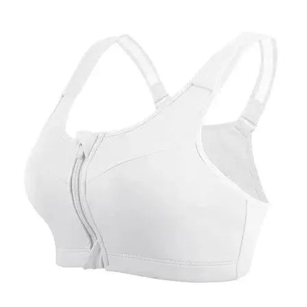Soutien-gorge de sport pour femme avec fermeture éclair sur le devant – Séchage rapide, maintien élevé et confort