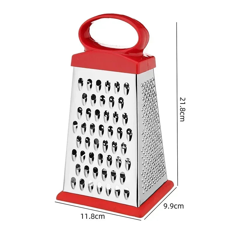 Râpe 4 en 1 en acier inoxydable – Trancheuse multifonctionnelle pour fromage, légumes, pommes de terre et plus encore