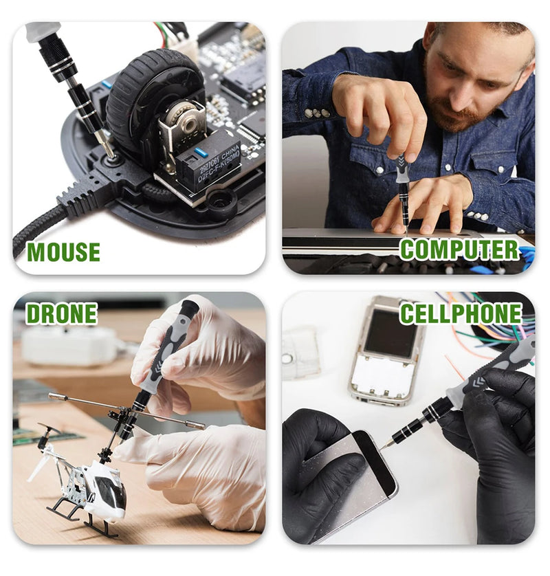 115 in 1 Precision Screwdriver Kit — Professional Set for Electronics Repair, PC, Cell Phone, Laptop, MacBook and More